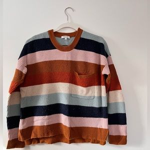 Madewell sweater, size small, multicolor